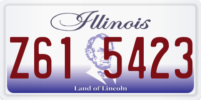IL license plate Z615423