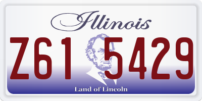 IL license plate Z615429