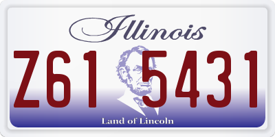 IL license plate Z615431