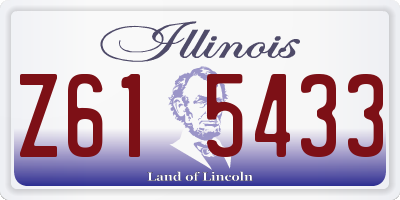 IL license plate Z615433