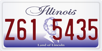 IL license plate Z615435