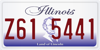 IL license plate Z615441