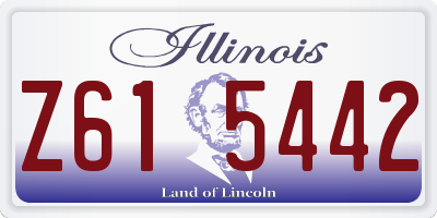 IL license plate Z615442