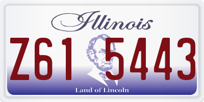 IL license plate Z615443