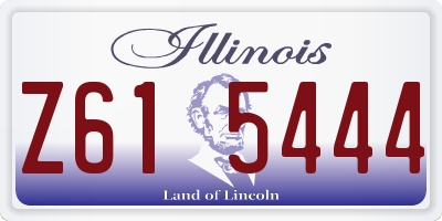 IL license plate Z615444