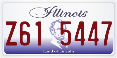 IL license plate Z615447