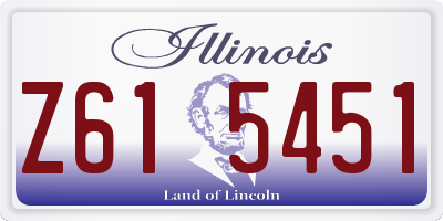 IL license plate Z615451