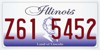 IL license plate Z615452