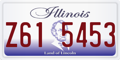 IL license plate Z615453
