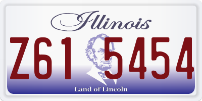 IL license plate Z615454