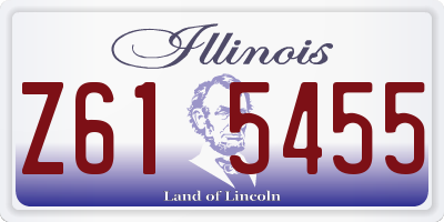 IL license plate Z615455
