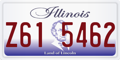 IL license plate Z615462