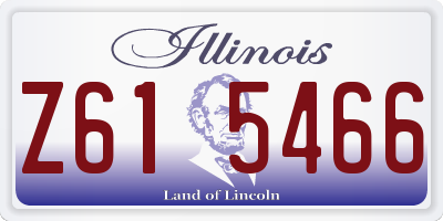 IL license plate Z615466