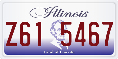 IL license plate Z615467
