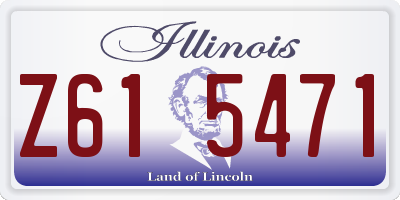 IL license plate Z615471
