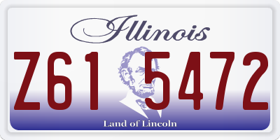 IL license plate Z615472