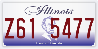 IL license plate Z615477