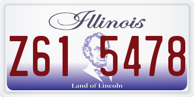 IL license plate Z615478