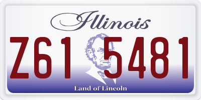 IL license plate Z615481