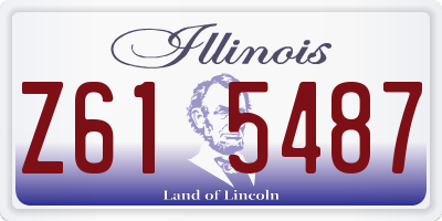 IL license plate Z615487
