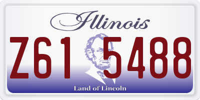 IL license plate Z615488
