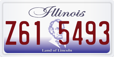IL license plate Z615493