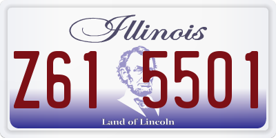 IL license plate Z615501