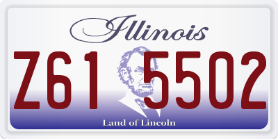 IL license plate Z615502