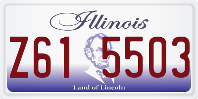 IL license plate Z615503