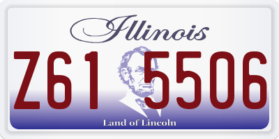 IL license plate Z615506