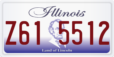 IL license plate Z615512