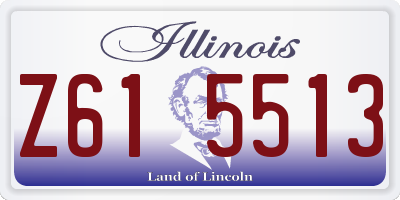 IL license plate Z615513