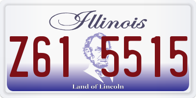 IL license plate Z615515