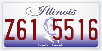 IL license plate Z615516