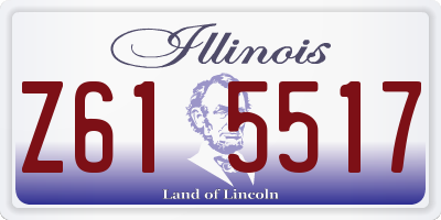 IL license plate Z615517