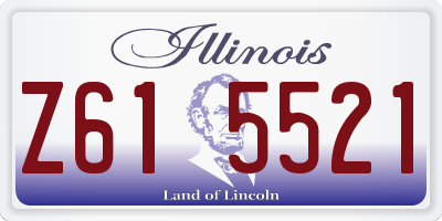 IL license plate Z615521