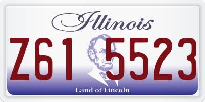 IL license plate Z615523