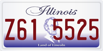 IL license plate Z615525