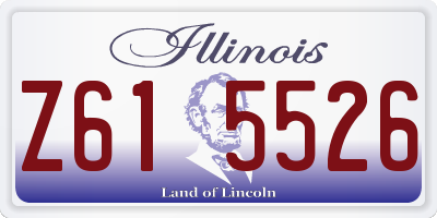 IL license plate Z615526