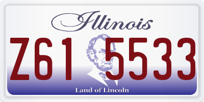 IL license plate Z615533