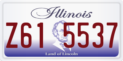 IL license plate Z615537