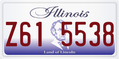 IL license plate Z615538