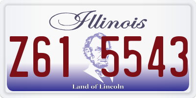 IL license plate Z615543
