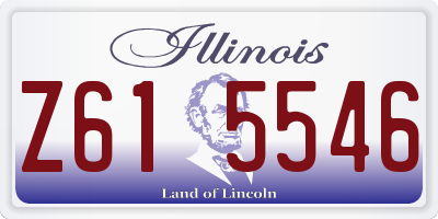 IL license plate Z615546