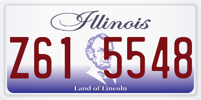 IL license plate Z615548