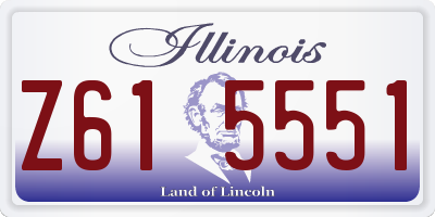 IL license plate Z615551