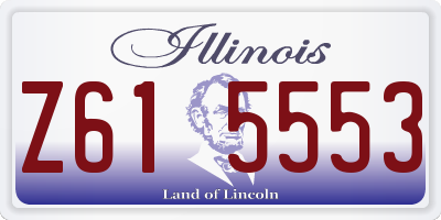 IL license plate Z615553