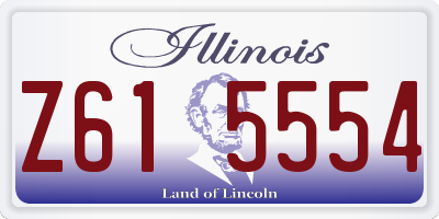 IL license plate Z615554