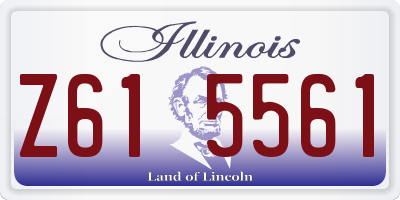 IL license plate Z615561