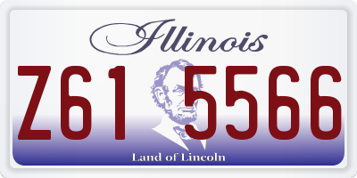 IL license plate Z615566